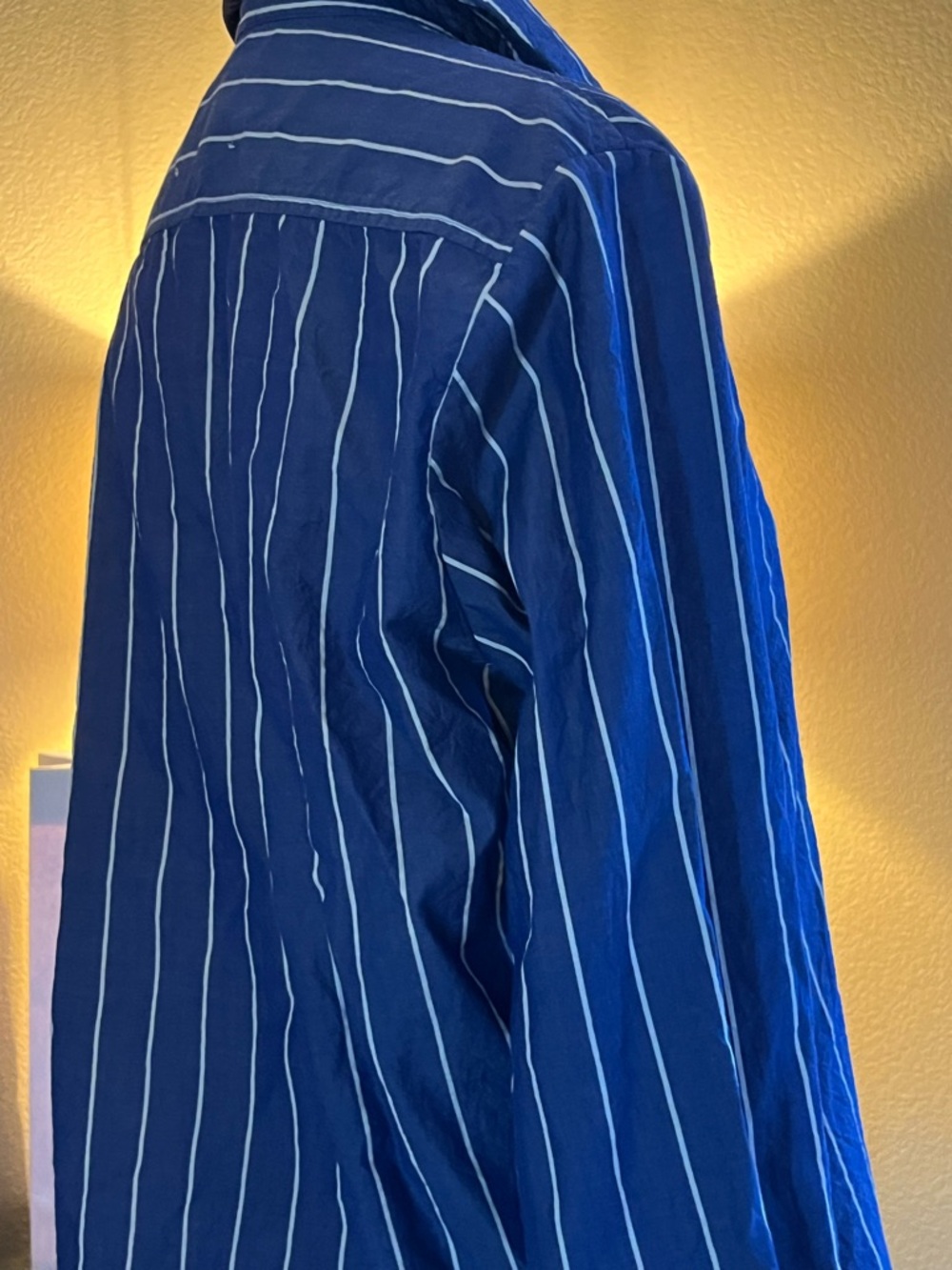 Fabiana Pigna Blue & White Striped Top size Small ( Luxurious Brand ) - Picture 7 of 8